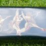 Antique Oriental Lacquered Hand Painted Box  Library Desk Bedroom Romantic Jewelry Box Trinkets 13,5" X 3,5" X 2" Image 2
