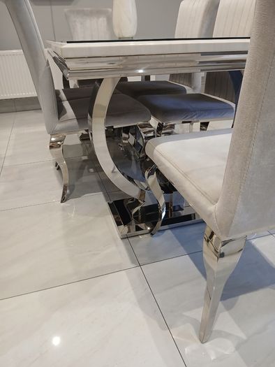 Marble top Table and chairs with coffee table