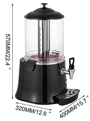 BRAND NEW 10L Electric Hot Chocolate Heater Melting Machine 400W Automatic Milk Mixer Warmer for Coffee Other Beverages Commercial