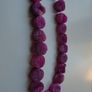 Pink Druzy agate beads,Gemstone beads,jewellery making supplies Image 4