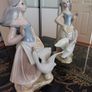Large Vintage Girl with Goose Figurine by Tengra Image 6