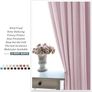 NEW SALE | Bedroom Curtains - Nursery Pink Blackout Curtains 46 x 54 for Sunlight Blocked Short Window Treatments for Kid's Room, 2 Pieces, Light Pink Image 4