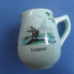 Vintage Small  Milk Jug Made In Cork Carrigaline For The Town Of Tarbert Co Kerry