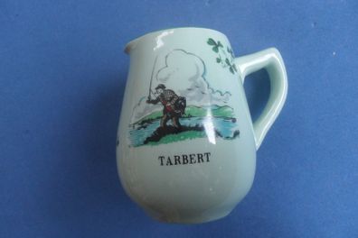 Vintage Small  Milk Jug Made In Cork Carrigaline For The Town Of Tarbert Co Kerry