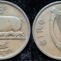 [#1062] - Ireland 1940 | Half Penny | 1/2d | Sow | KM.10