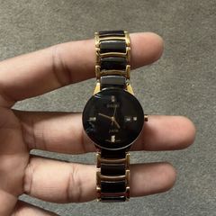 New Rado R30930712 Centrix Jubile Black Dial Two-tone Ladies Watch
