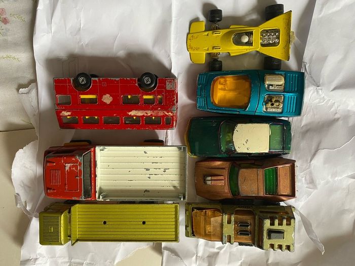 cars lot of 8 1970s Matchbox Superfast (Lesney, Made in England) diecast vehicles: