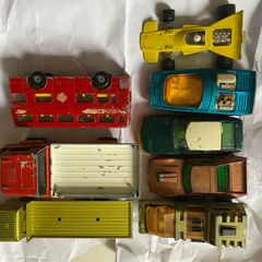 cars lot of 8 1970s Matchbox Superfast (Lesney, Made in England) diecast vehicles: