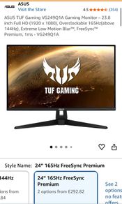 Asus 165hz 24" monitor