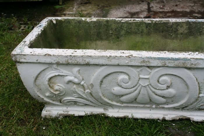 Vintage rectangular Flowerpot (heavy)