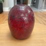 3 x Red Crackle Effect Glass Lamp Shades Image 2