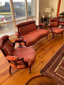 Edwardian sofa + chairs