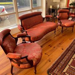 Edwardian sofa + chairs