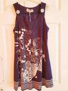 Navy summer dress, size 8