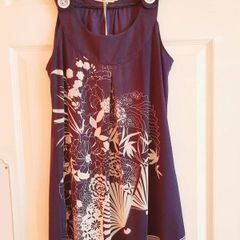 Navy summer dress, size 8