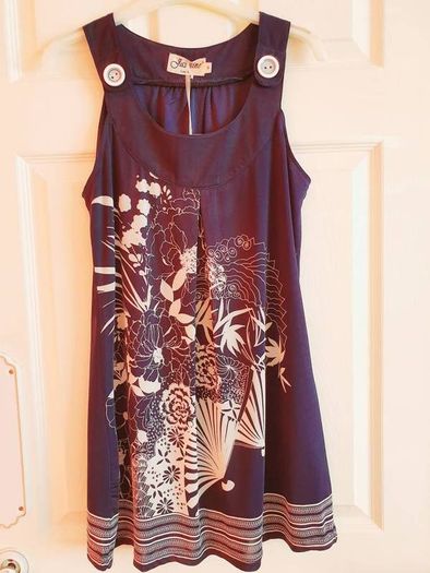 Navy summer dress, size 8