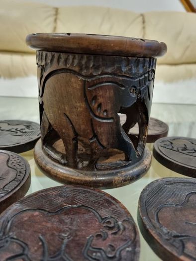 Hand  Carved Coasters
