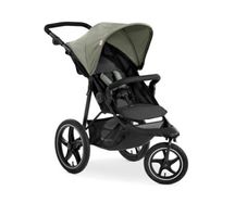 Hauck Runner Olive - Black -Robust Tricycle Buggy with Pneumatic Wheels