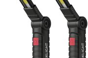 LED Torch Rechargeable Work Light Emergency Inspection Lamp 360 Degree Rotate Mechanic Light with Magnetic Base Hook 2 Pack MULTIPLE COLOURS AVAILABLE (FREE POSTAGE)