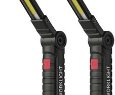 LED Torch Rechargeable Work Light Emergency Inspection Lamp 360 Degree Rotate Mechanic Light with Magnetic Base Hook 2 Pack MULTIPLE COLOURS AVAILABLE (FREE POSTAGE)