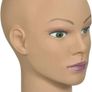 Afro Training Head Cosmetology Mannequin Head Bald Manikin head for Wigs Making Wig Display Hat Display Glasses Display with Free Clamp (FREE POSTAGE) Image 2