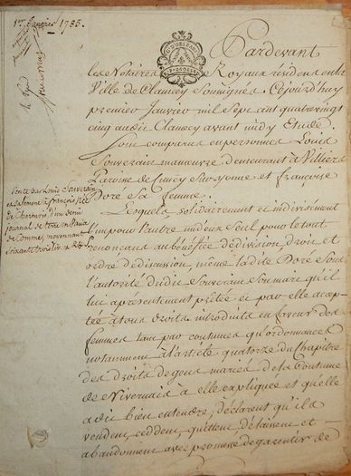 The Nee Delharmois Family Estate Archive 1782 to1796: A Complete Chronicle of Rural French Land Consolidation documents