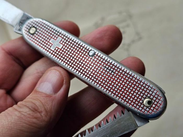 Vintage Elinox Victorinox Alox Woodsman Discontinued Model Swiss Army Knife Rare Collector Piece 1960s