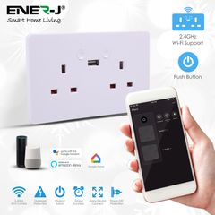 Smart Wi-Fi Twin Socket with USB