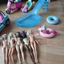 Barbie toys swimming pool car dolls etc 20e for the lot Image 2