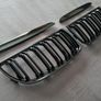 BMW 3 Series E90 E91 Pre-Lci Gloss Black Kidney Grilles Brand New Image 2