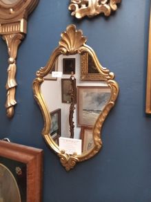 French gilt wall mirror