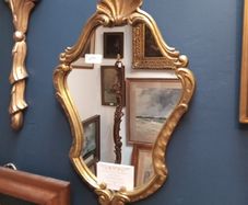 French gilt wall mirror