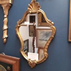 French gilt wall mirror