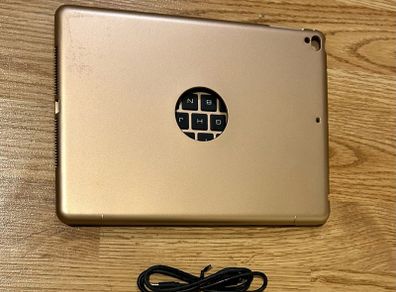 Gold iPad Keyboard Case Setup