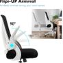 FREE EXPRESS SHIPPING Ergonomic Office Chair Desk Chair For Home Office, Adjustable Mesh Chair, Swivel Computer Chair With 90 Degree Flip-up Armrest & Lumbar Support, 360 Degree Rotation Work Chair Image 10