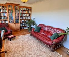 Classic Oxblood / Burgundy Leather 3-Piece Suite (Sofa & 2 Armchairs)