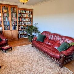 Classic Oxblood / Burgundy Leather 3-Piece Suite (Sofa & 2 Armchairs)