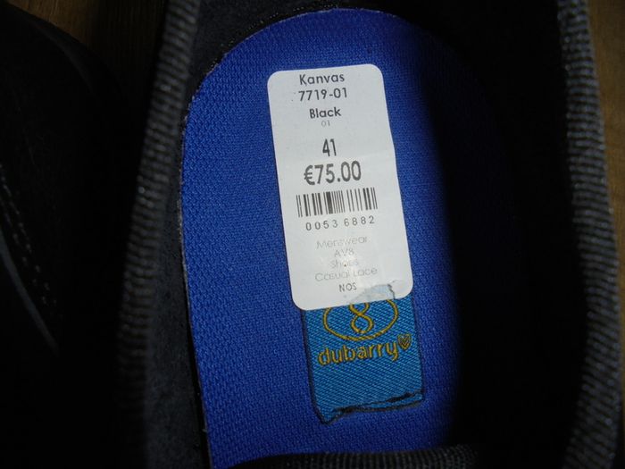New Dubarry Man's converse, size 41