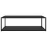 Tea Table Black 120x60x35 cm Tempered Glass Image 5
