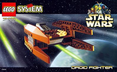 Lego Star Wars 7111: Droid Fighter (1999) 100% Complete (NO BOX)