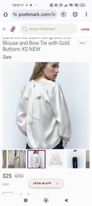 Zara  satin blouse