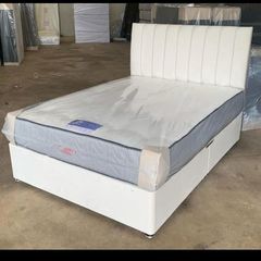 New Stylish SINGLE ,Double, King And Superking Sizes Divan Beds Instock. Tufted Memory Foam Mattresses And Optional Drawers Available