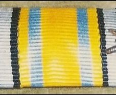 World War I German military ribbon bar featuring three distinct awards