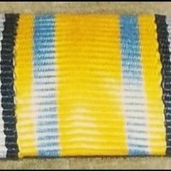 World War I German military ribbon bar featuring three distinct awards