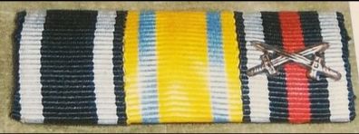 World War I German military ribbon bar featuring three distinct awards