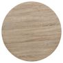 Bistro Table MDF and Steel Round 80x75 cm Oak Colour Image 5