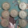7 50% Two Shilling Coins GB Image 2