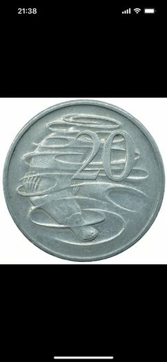 Australia Elizabeth II.  20 Cents 1981