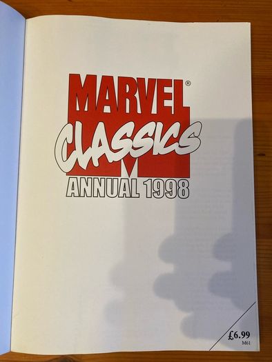 Comic: 'Marvel Classics' annual 1998