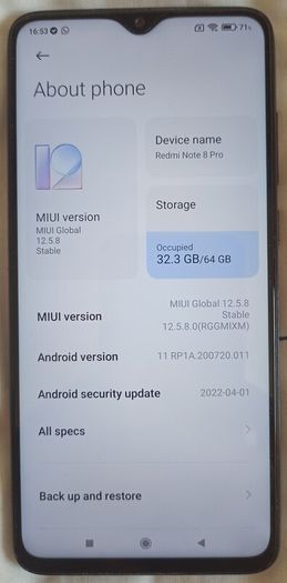 Xiaomi Redmi Note 8 pro 6/64